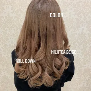 ロング カラー エクステ🩵ブリーチ 韓国ヘア🩵KAEのヘアスタイル