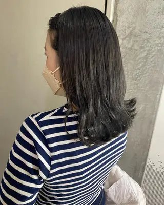 ミディアム カラー 清村 和音のヘアスタイル