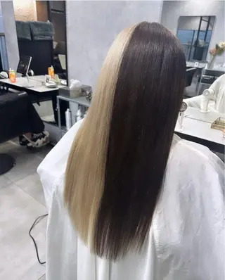 ロング カラー Fi-Ne原宿店店長 プルエクNANAMIのヘアスタイル