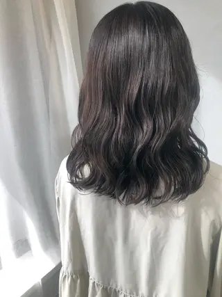 ミディアム パーマ 【表参道】Ruri デジタルパーマのヘアスタイル