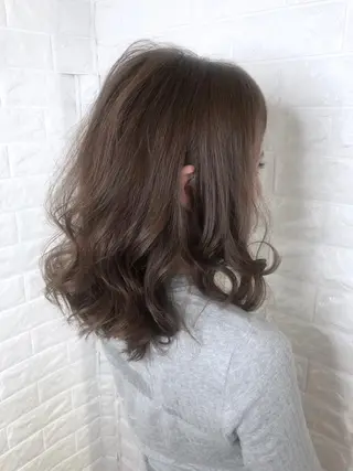ミディアム 縮毛矯正/髪質改善 主税巧一のヘアスタイル