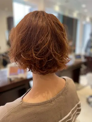 カラー パーマ 絹川 琴美のヘアスタイル