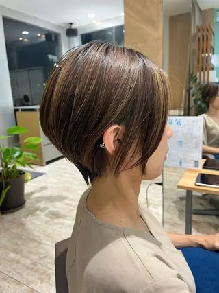 ショート 小顔似合わせカット/ レイヤー/maiのヘアスタイル
