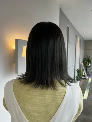 ミディアム おせ ちさとのヘアスタイル