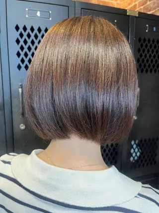 ミディアム カラー 久木原 ゆりのヘアスタイル