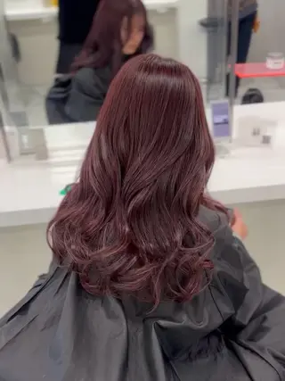ロング 🎀暖色カラー🎀 韓国ヘア まなかのヘアスタイル