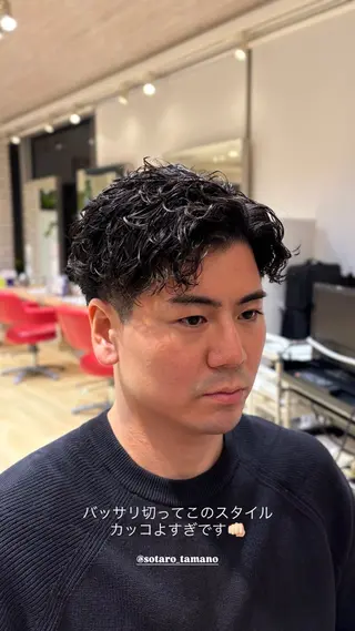 パーマ メンズ 悠真 メンズ特化/心斎橋のヘアスタイル