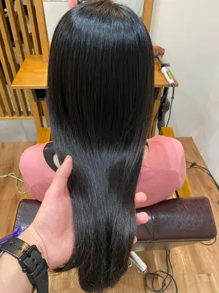 ロング カラー 髪質改善&縮毛矯正 カット/soyaのヘアスタイル