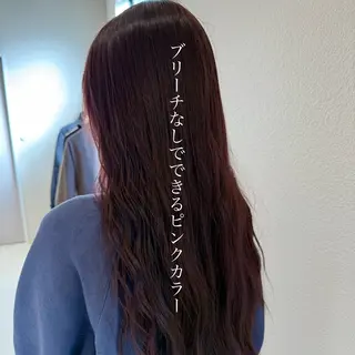 セミロング カラー 髪質改善ストレート 中林優太のヘアスタイル