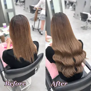 ヘアメ🎀ハイトーン 🩵エクステ🪄しほのヘアスタイル