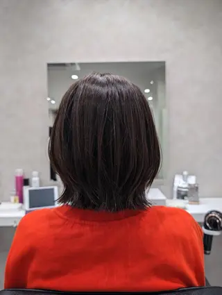 ミディアム カラー 髪質改善/ 上村旺武のヘアスタイル