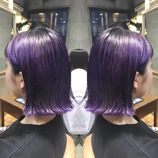 ミディアム カラー パーマ ヘアアレンジ メンズ キッズ ネイル マツエク・マツパ サロンドミルク 渋谷高比良のヘアスタイル