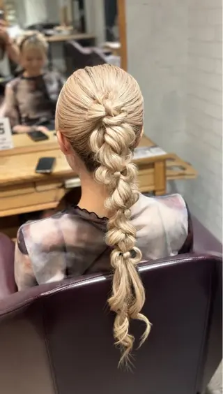 ロング ヘアアレンジ 乃空/★縮毛矯正✩* /うる艶(.⩊<)☆のヘアスタイル