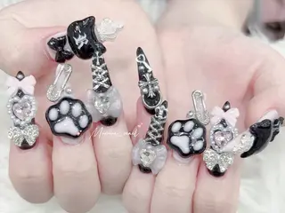ネイル MoMoA Nail ネイル長さ出し専門店のネイルデザイン