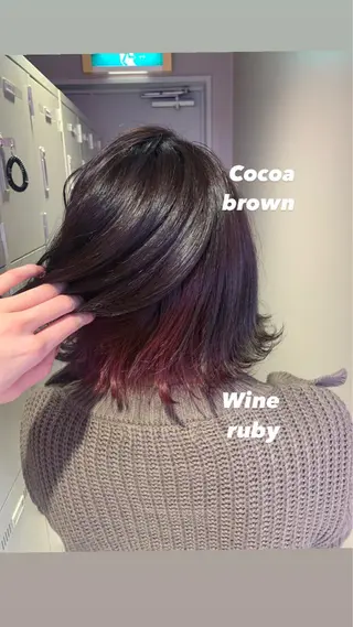 ミディアム カラー パーマ ヘアアレンジ メンズ キッズ ネイル マツエク・マツパ KANAMI 🌏のヘアスタイル