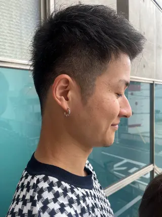 ショート メンズ 久木原 ゆりのヘアスタイル