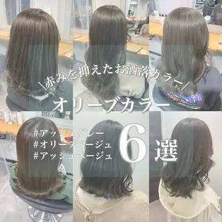 セミロング ヘアアレンジ ayaka 🍨のマツエク・マツパデザイン