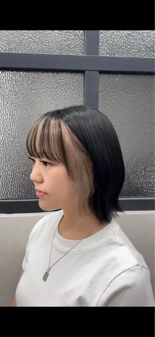 カラー ケアブリーチ🥣 縮毛矯正Ryokoのヘアスタイル