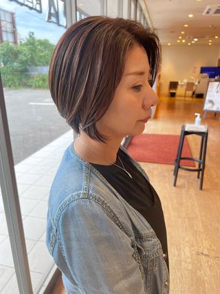 ショート 豊中/カット/上西 力のヘアスタイル