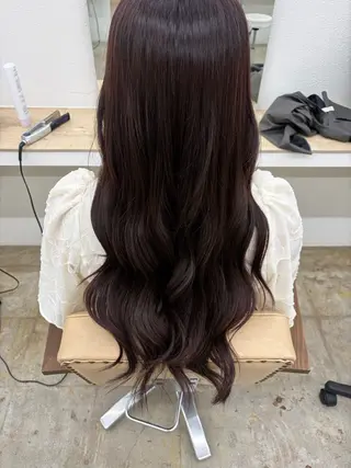ロング カラー ワンカラー🌙.* 艶カラー/NeNeのヘアスタイル