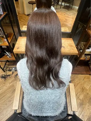 ロング カラー 浜崎 恵澄のヘアスタイル