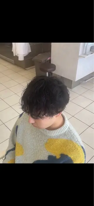 パーマ メンズカット& 艶カラー/有馬のヘアスタイル