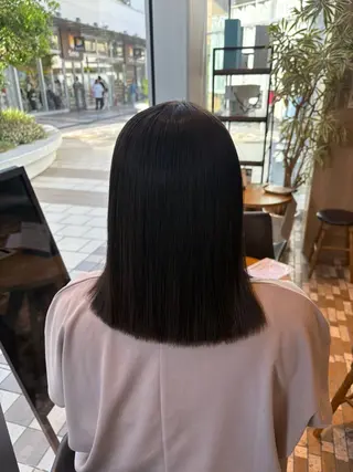 ミディアム ノンダメージカラー/ ボブ/RINのヘアスタイル
