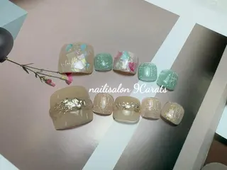 ネイル 💜ワンホンネイル ナインカラット💎のネイルデザイン