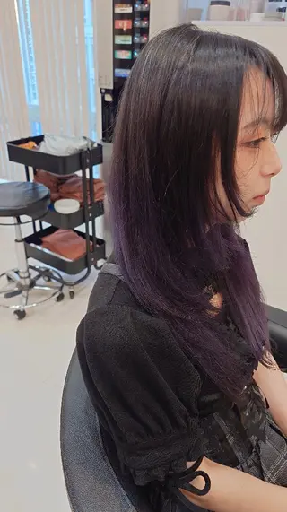 セミロング 東梅田/艶カラー/ 大貫一輝のヘアスタイル