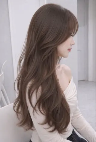 セミロング カラー レイヤーダブルカラー KYONのヘアスタイル