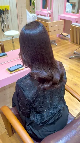 ロング 【ブリーチ無しW】 【暗髪&暖色系】圭真のヘアスタイル