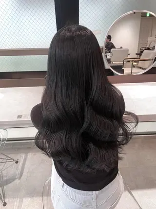 ロング カラー レイヤーカット 韓国ヘアayameのヘアスタイル
