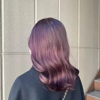セミロング カラー ヘアアレンジ ‎🤍透明感カラー︎ ‎🤍YUURI🤍のヘアスタイル