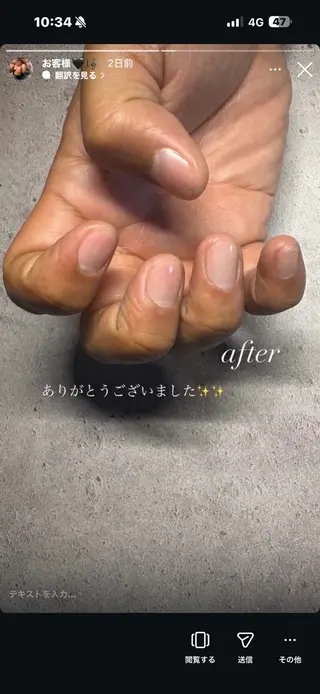 メンズ ネイル GENTY men'snailのネイルデザイン