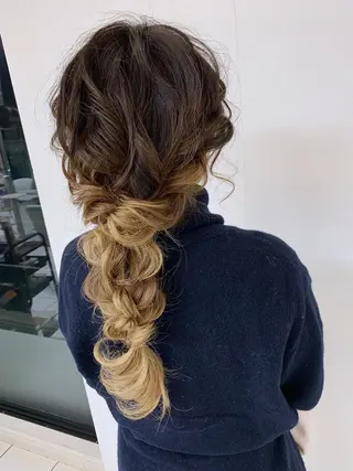 セミロング 穐田 司樹のヘアスタイル