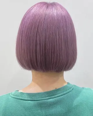 セミロング カラー 久木原 ゆりのヘアスタイル