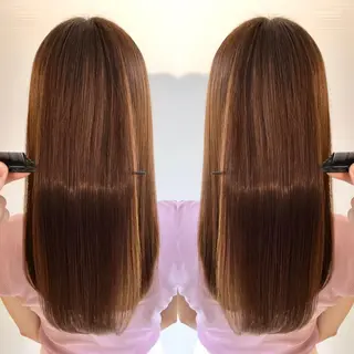 ロング カラー パーマ ヘアアレンジ メンズ キッズ ネイル マツエク・マツパ ✅髪質改善/縮毛矯正 /ヤマモト トキオ✅のヘアスタイル