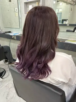 ロング カラー ヘアアレンジ Endearing 🌟銀座のヘアスタイル