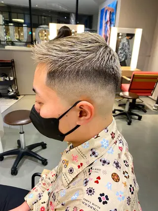 ショート カラー メンズ unopulir 景山 凌のヘアスタイル