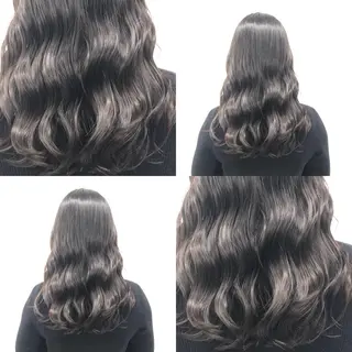 セミロング カラー パーマ ヘアアレンジ メンズ キッズ ネイル マツエク・マツパ 上品＆韓国風 🥀海心🥀のヘアスタイル