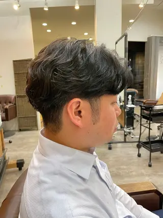 ショート パーマ メンズ 🐾Kenta🐾✰ ブリーチカラー✰のヘアスタイル