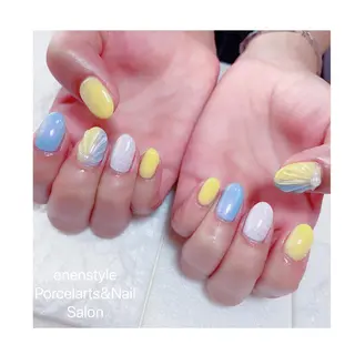 ミディアム ネイル 🐾enen style 🐾のネイルデザイン