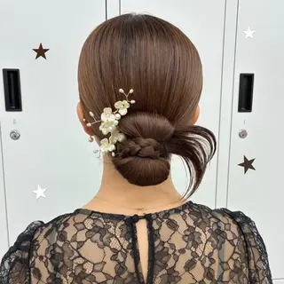 ヘアアレンジ 艶カラー⋆ヘアセット ⋆エクステ⋆みゆ🌼のヘアスタイル