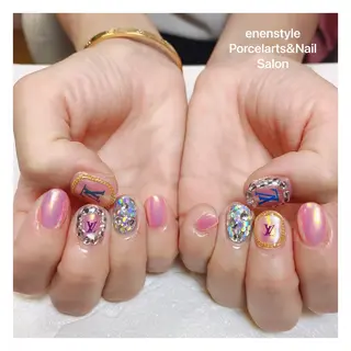 ミディアム ネイル 🐾enen style 🐾のネイルデザイン