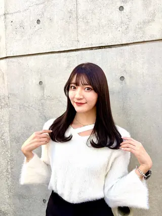 ロング カラー 梅雨対策すぐ巻ける ☔️縮毛矯正勝倉　麗のヘアスタイル