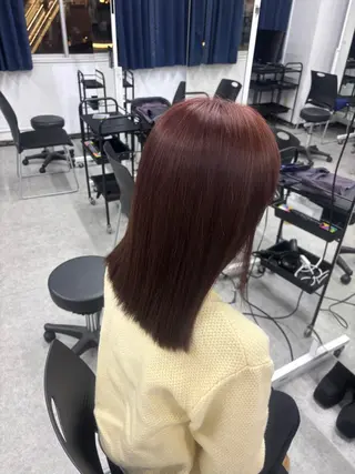 カラー naami🖤透明感 ×ちゅるん艶髪🎀のヘアスタイル