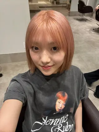 ショート カラー 🍒透明感×艶カラー 🍒こなんのヘアスタイル