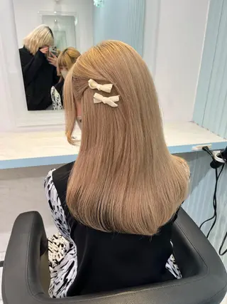 セミロング カラー ヘアアレンジ 愛されカラー🩷 はるなのヘアスタイル