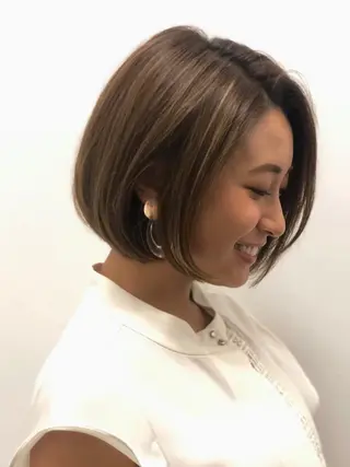 ショート カラー 似合わせ/小顔カット 🔷山方直也のヘアスタイル