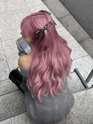 ロング カラー ヘアアレンジ 透明感カラー🎀艶髪 Anju/渋谷🎀のヘアスタイル